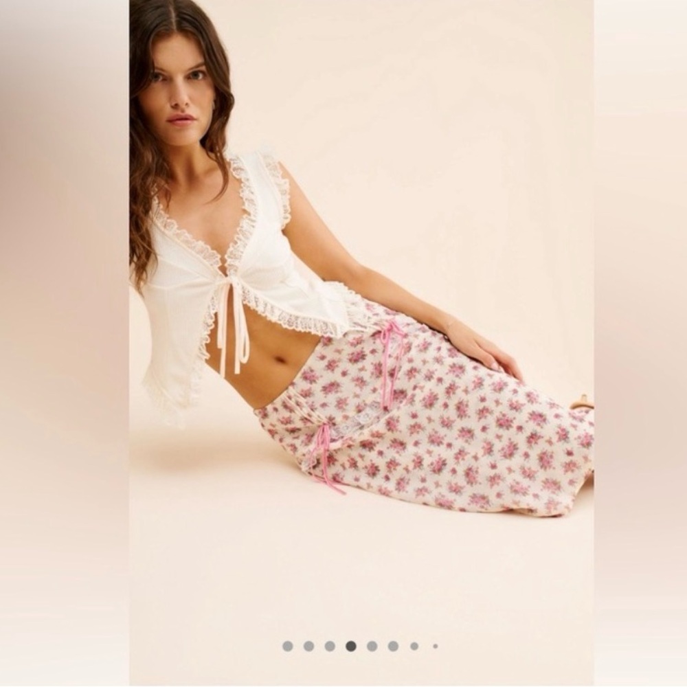 For Love And Lemons Etienne midi Skirt